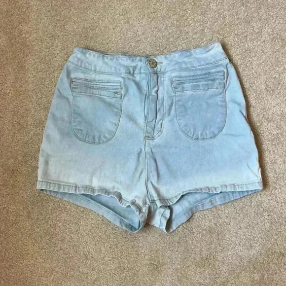 ⭐️ BDG blue high rise shorts in size 25 - Picture 1 of 4